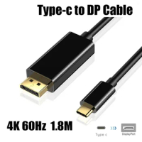 Type-C to DP 4K60HZ HD Cable USB3.1 USB-C Notebook to DisplayPort HD Extend Adapter for PC Display Laptop Projector