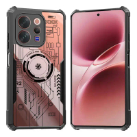 Luxury Pattern Phone Case For Vivo V70 FE ELite Shockproof Cover V60e V60 Lite 4G 5G Airbag Anti Ult