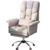 Luxury Portable Office Chair Ergonomic Back Cushion Comfy Footrest Office Chairs Wheels Mobile