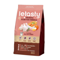 【letasty 鮮樂嚐】無穀全齡貓雞&鮭魚 泌尿化毛配方 2kg(全齡貓 腸胃健康 益生菌 蝦紅素 酵素)