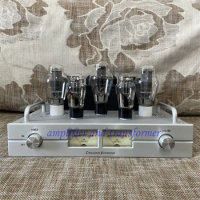 6SN7 300B Spartan K1 high-end luxury tube power amplifier ，with UV meter, output power: 8W+8W，SNR:89db