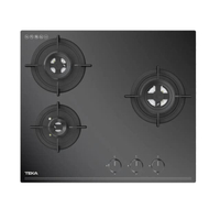 เตาแก๊ส 3 หัว TEKA รุ่น GKN LUX 60.1 3G MATTE BK GLASS