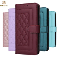 Leather Case Protect Cover For Samsung Galaxy S9 S10 Plus S20 S21 FE S22 S23 S24 Note 20 Ultra Magnetic Stand Flip Wallet Case
