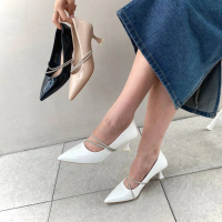Simoncelli Sepatu Heels Wanita 5 Cm | Wedding Shoes | High Heels | Heels Tali Belakang | Bridal Shoe