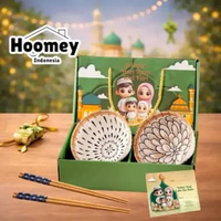 Hampers LEBARAN 2026 isi 2 Mangkok Premium Keramik set / hadiah Idul Fitri / souvenir Eid Mubarak Ke