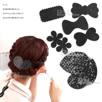 【kiret】韓國 時尚黑亮片髮貼 極簡閃耀瀏海貼-超值3入(瀏海貼 髮貼 無痕貼 魔法貼 變化造型)