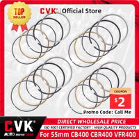 CVK STD 55มม. แหวนลูกสูบสำหรับ HONDA CB400 CB-1 VTEC 400 CB400SF CBR400 CBR23 VFR400 VFR NC35 NC23 NC27 NC29 NC30 NC39