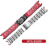 For MTG Watch B1000 Metal Strap Casio Heart of Steel GSHOCK MTG-B1000 MTG-B2000 316L Stainless Steel Bracelet and Tool Watchband