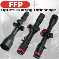 Hunting FFP Riflescope First Focal PlaneTactical Optic Side Wheel Parallax Adjustable Focal Length HD Scope Snipe Rifle Scopes