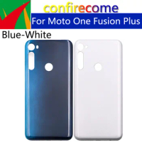 Replacement For Motorola Moto One Fusion Plus Battery Back Cover Rear Panel Door Housing Case