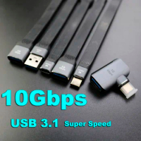 Short Type-C USB-C To Male Female Cable USB C USB3.1 Gen2 10Gbps Data Fast Charging Cable For Galaxy Xiao Mi Hua Wei Powerbank