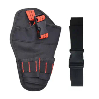Portable Heavy Duty Drill Driver Holster Cordless Electrician Tool Bag Drill Tool Holster Quick Release Belt Tool Bit Storage