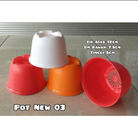Pot Plastik Pot Bunga 3 pcs Pot Plastik New 03