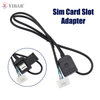 1pc New Sim Card Slot Adapter For Android Radio Multimedia Gps 4G 20pin Cable Connector Car Accsesories Wires Replancement Part
