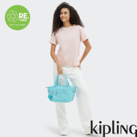 Kipling 質感湖水綠手提側背包-ART MINI