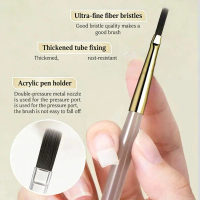Professional Nail Art Brush Tip Painting Drawing Carving Dotting Pen Flat Fan Liner For Acrylic Y9P0
