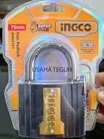 DIPL0701 75mm GEMBOK RUMAH PAGAR HITAM 75mm 75 mm INGCO DIPL 0701