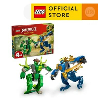 LEGO NINJAGO 71853 Jay's Dragon Mech Fight (107 Pieces), Mainan Anak Laki-Laki, Mainan, Mainan Block
