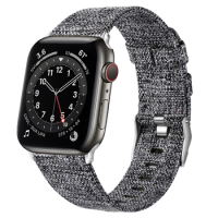 for apple watch band series 5 6 7 8 9 se 44mm 40mm ultra 2 49mm strap for iwatch 4 3 42mm Soft Woven Fabric bracelet watchbands