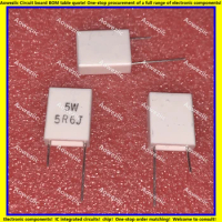 10Pcs/Lot 5W5R6J Inductionless Cement Resistor 5W5.6ohm 5W5.6ΩJ Ceramic Resistance Precision ±5% Non-Inductive Resistor P=10MM