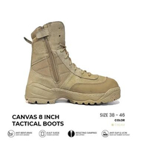 Sepatu Tactical Canvas Sepatu PDL Sepatu Boots Gurun 8 in Gurun