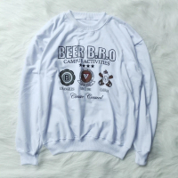 Sweatshirt Campus Activity Oversize Terbaru - Sweater Wanita Dan Pria - Bahan Fleece - Big Size