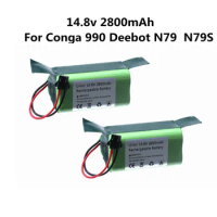 14.8v 2800mah Battery for Conga Excellence 990 Ecovacs Deebot N79 N79S DN622 Eufy RoboVac 11 11S RoboVac 30 Neatsvor X600