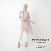 Tunik / Blouse Atasan Wanita Polyester Polos / MORINKA TUNIC by Zoya