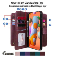 Retro Leather Case For Samsung M01 M10 M11 M31 M51 Wallet Book NEW 10 Card Slots Flip Stand Phone Soft Cover Samsung M31S Bag