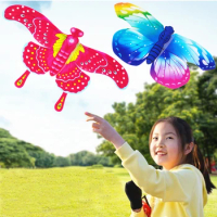Free shipping children kites flying toys swallow kites parrot Chinese traditional kite line kids kite animal kites paper kites