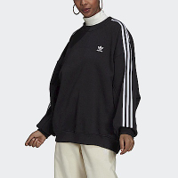 Adidas OS Sweatshirt H33539 女 長袖上衣 大學T 經典 復古 國際版 寬鬆 三葉草 黑白