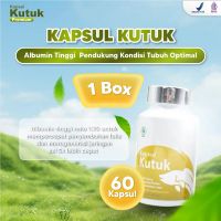 1 BOX KAPSUL KUTUK ALBUMIN TINGGI UNTUK TUBUH OPTIMAL | 60 Kapsul/botol | Kapsul Ikan Gabus Kaya Alb