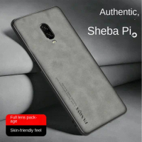 Oneplus 6T Oneplus6T A6010 Case PU Leather Surface Hard PC Back Cover Shockproof Matte Phone Case for Oneplus 6T Oneplus6T A6013