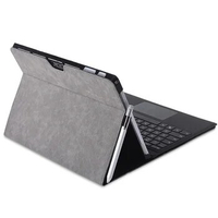 Besegad Ultra-Slim PU Leather Protective Case Cover Skin Protector with Pen Holder for Surface Pro 9 8 6 5 4 go 1 2 3 Tablet