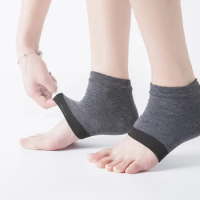 2PCS Gel Heel Socks Moisturing Spa Gel Socks Feet Care Cracked Foot Dry Hard Skin Protector Prevent Dry Heel Feet Care Tools
