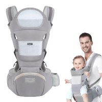 Baby Carrier Ergonomic Infant Multifunctional Waist Stool Newborn To Toddler Multi-use Before and Af