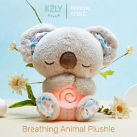 kzly Breathing Little Otter Animal Plush Doll Baby Child Comfort Accompany Music Doll Soft Hadiah Ba