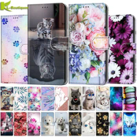 For Samsung S23 Ultra Cover for Samsung Galaxy S 23 Ultra S23+Plus S23Ultra Case Painted Leather Flip Wallet Phone Cases Fundas