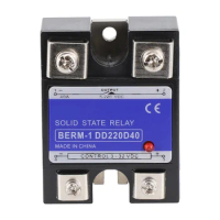 40A Solid State Relay SSR DC-DC Input 3-32V DC Load 5-220V ​DC DD220D40 General Purpose Relays Solid State Relay