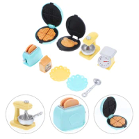 Doll House Kitchenware Mini Blender Toaster Toy Miniatures Doll House Accessory