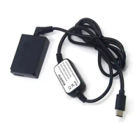 PD Type C Cable USB C 8V DR-E12 Adapter LP-E12 Fake Battery + Power Bank Charger For Canon EOS M M2 M10 M50 M100 M200 Camera