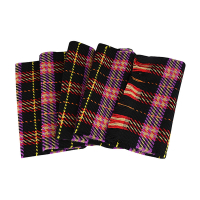 BURBERRY蘇格蘭風編織設計羊毛流蘇圍巾(多色格紋)