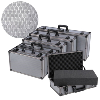 新款 鋁合金手提箱 帶鎖 防盜 儀器 設備 文件 工具箱 海綿 防震 輕便 鋁箱 行李箱 收納箱
