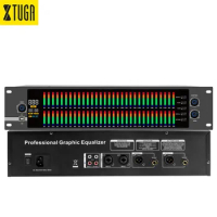 Xtuga EQ-8S Dual 31 Bands Audio Effect DSP Professional Processor Graphic Digital Equalizer Audio Sound Equipment