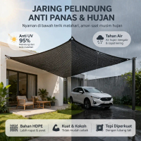 Garden Sunshade Net Paranet Shading Net Nylon Tebal 99% | Tabir Surya Tanaman Anti Matahari & Hujan