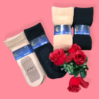Stokin Muslimah Tebal dan Anti-Slip Hitam dan Skin QSTAR| Stokin Muslimah Hitam dan Warna Kulit Stok