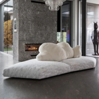 Italian Designer Design Polar Bear Sofa High Quality Fabric Couch Soft Creative Living Room Sofa