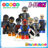 Đồ chơi Xếp hình X Force Spider Man Nemesis  - Colossus - Sabretooth Bishop - Executioner Cable Mini