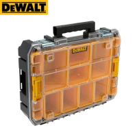 DEWALT ‎DWST82968 TSTAK IP54 Organiser Waterproof Dustproof Portable Stackable Transparent Tool Accessory Storage Box