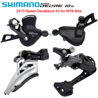 SHIMANO DEORE 2X10 Speed Derailleurs Groupset for MTB Bike SL-M5100-L FD-M4100-M 20s 10s Rear Derailleur Kit for MTB Bicycle